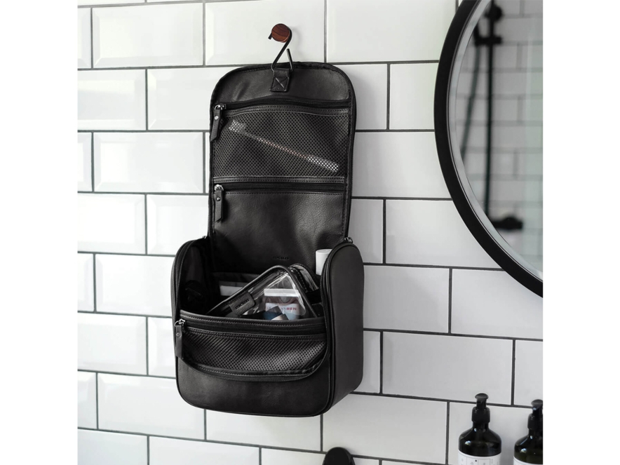 Toilettilaukku Koukulla Miesten Stackers Traveller Mustaproduct image #5