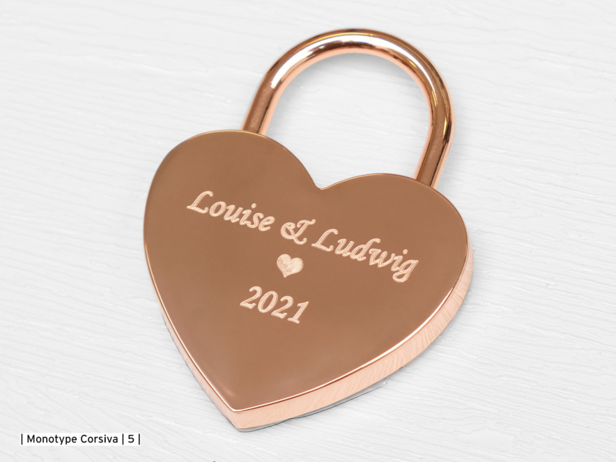 Lemmenlukko Heart Rose Gold 44 mmproduct image #2