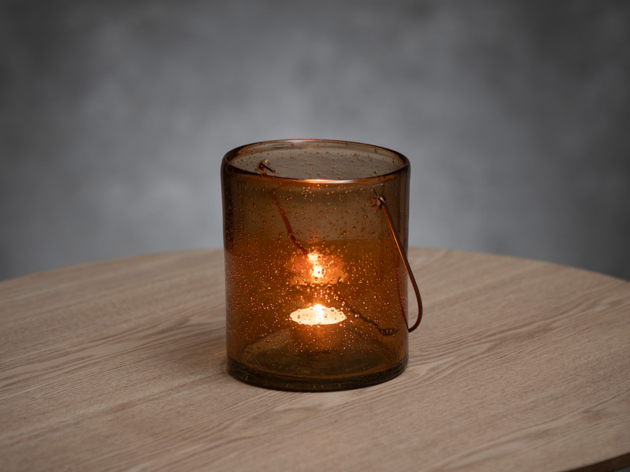 Kynttilälyhty Keltainen Fanni K Bubble Amber 14 cmproduct image #2