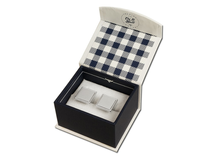 Kalvosinnapit Ox & Bull Silver Squareproduct image #3
