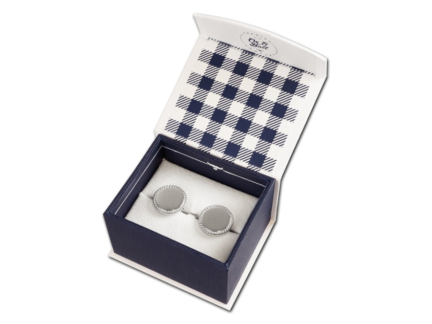 Kalvosinnapit Ox & Bull Silver Roundproduct image #2