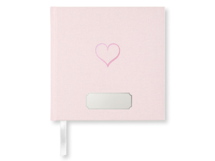 Vieraskirja Häät Paperstyle Sydän Pinkki 185 x 185 mmproduct image #1