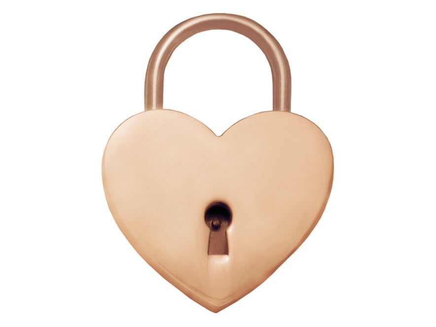 Lemmenlukko Heart Rose Gold 44 mmproduct image #1