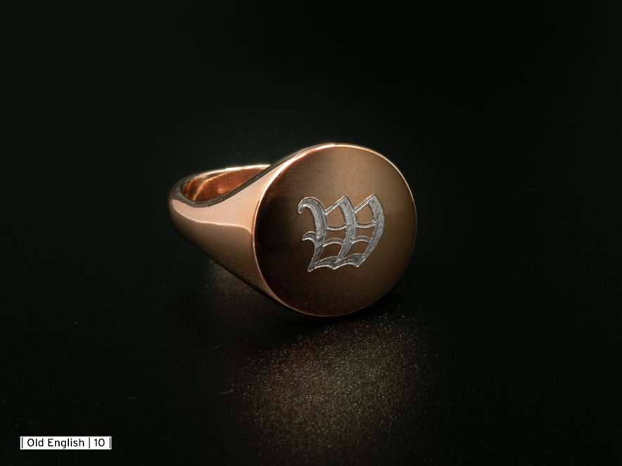 Vittorio Sinettisormus Miesten Säädettävä Ruusukullattu 925 Sterling Hopeaproduct image #2
