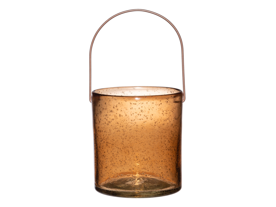 Kynttilälyhty Keltainen Fanni K Bubble Amber 14 cmproduct image #1