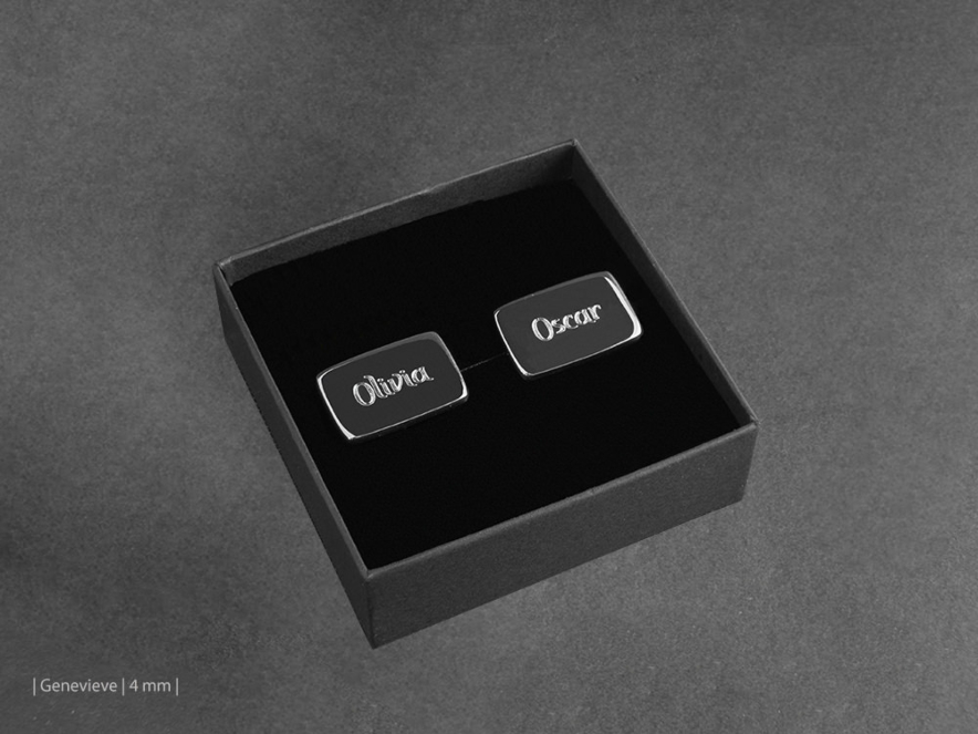 Kalvosinnapit Milano Silver Rectangleproduct image #3