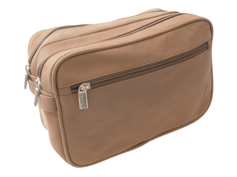 Toilettilaukku Pfeilring Double Brown Leatherproduct image #1