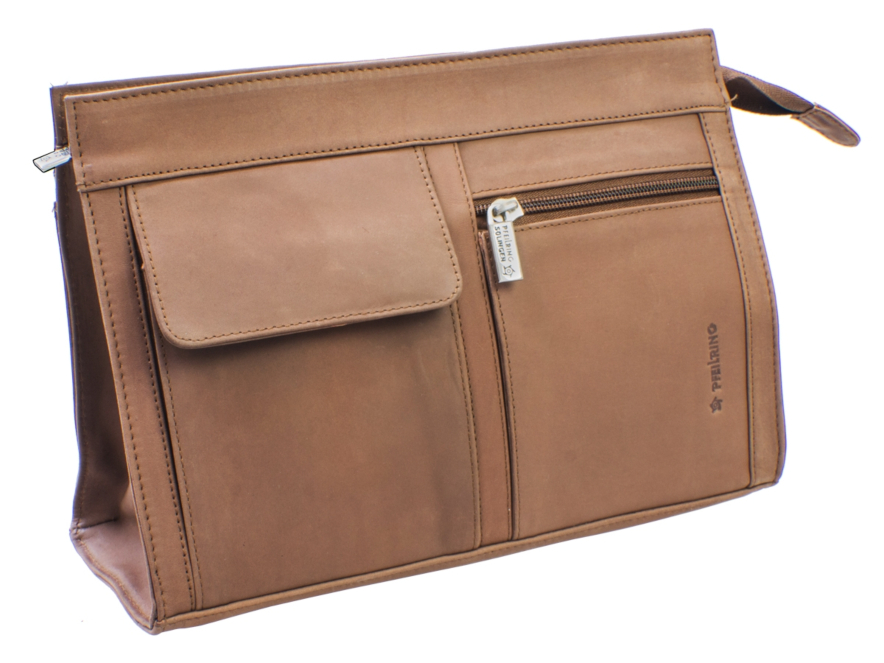 Toilettilaukku Pfeilring Single Brown Leatherproduct image #1