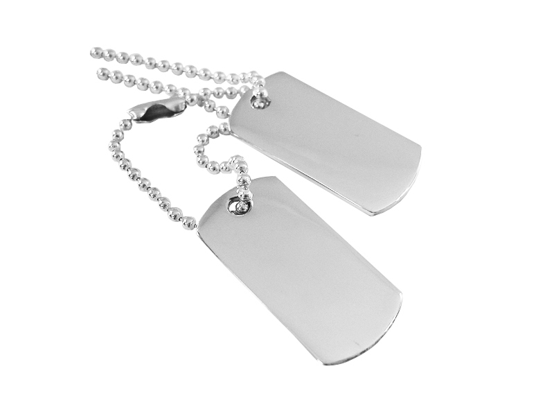 Dog Tag Private Sterling Silverproduct image #1