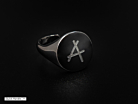 Anatolio Sinettisormus Miesten Säädettävä 925 Sterling Hopea BRHproduct thumbnail #2
