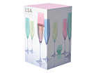 Samppanjalasit LSA Polka Pastel 4 kplproduct thumbnail #2