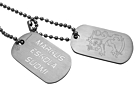 Dog Tag Private Brushed Steel Suomiproduct thumbnail #1