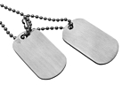 Dog Tag Private Brushed Steelproduct thumbnail #1