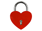 Lemmenlukko Heart Red 44 mmproduct thumbnail #1