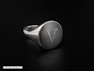 Vincenzo Sinettisormus Miesten Säädettävä 925 Sterling Hopea WRHproduct thumbnail #2