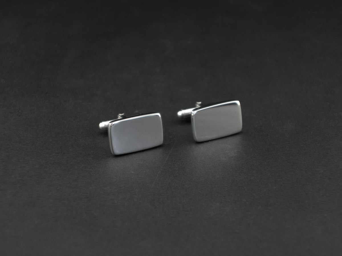 Kalvosinnapit Milano Silver Rectangleproduct zoom image #2