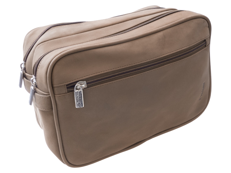 Product Image for Toilettilaukku Pfeilring Double Brown Leather