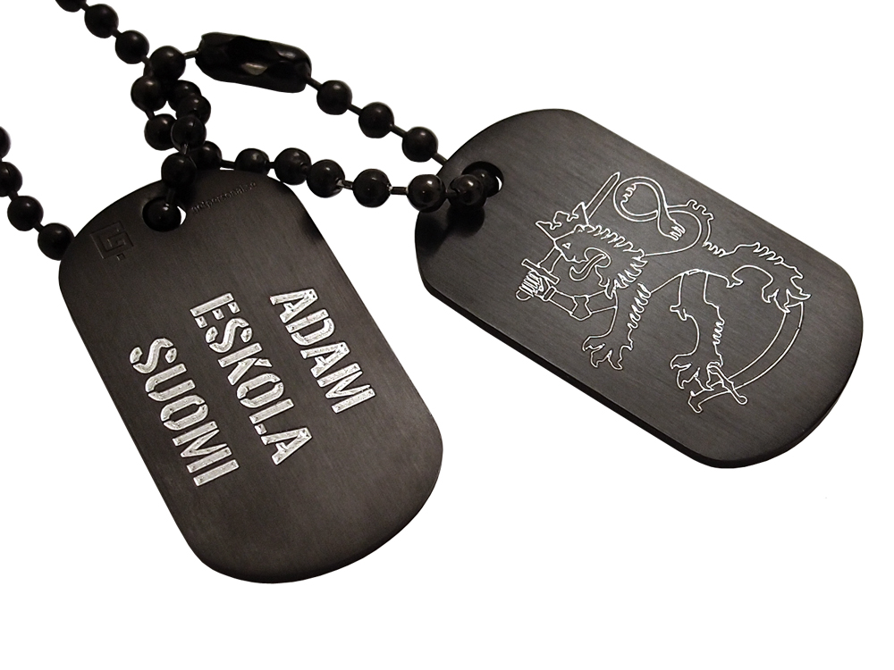 Dog Tag Private Steel Black Suomiproduct zoom image #1