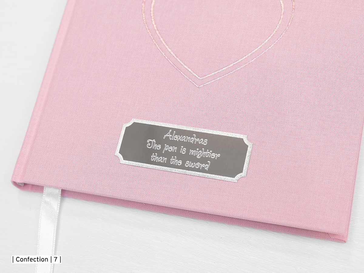 Muistikirja Vieraskirja Paperstyle Sydän Pinkki 185 x 185 mmproduct zoom image #2